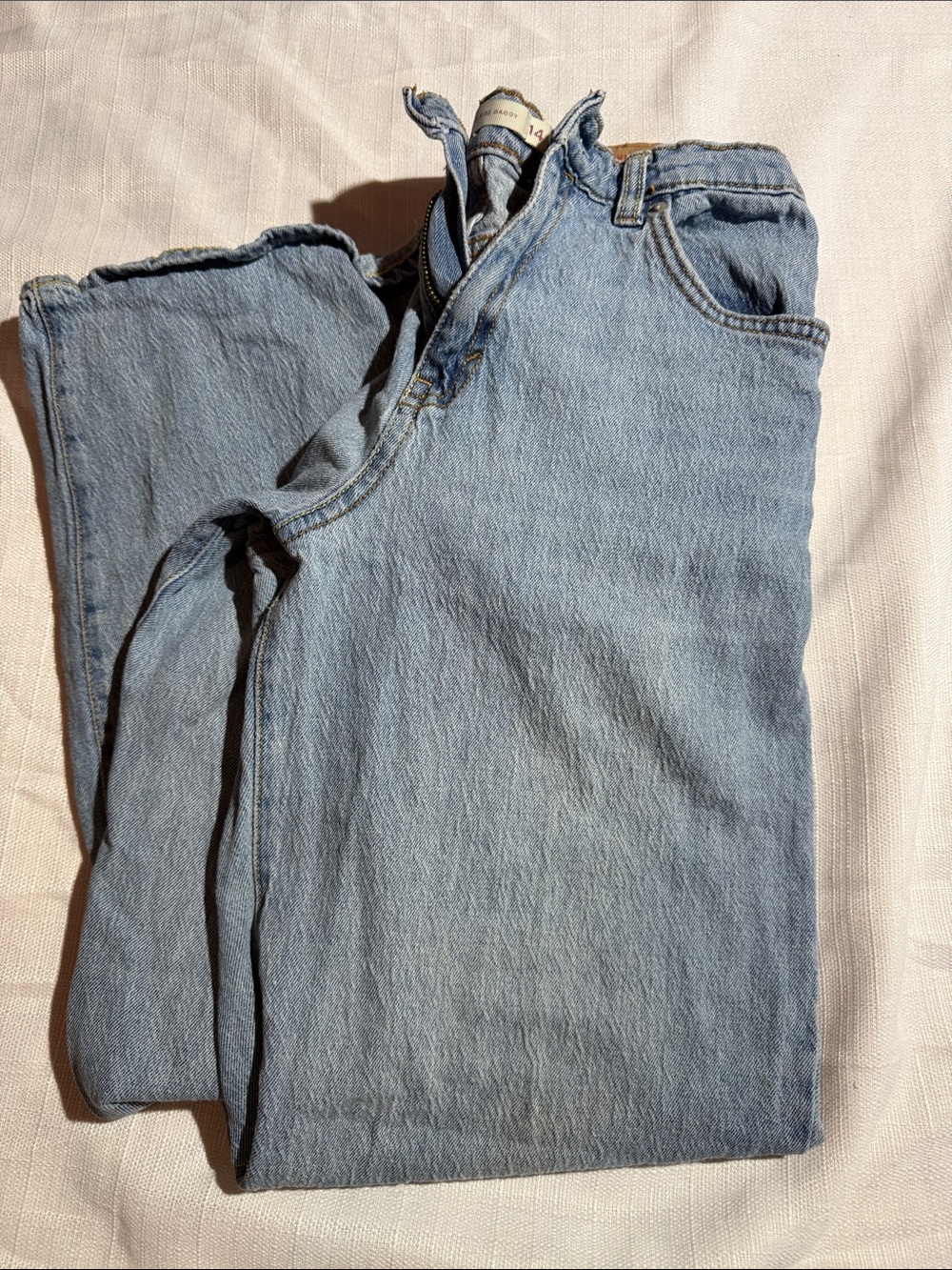 Levis’s Light Blue Kids’s Jeans - Baggy Wide Leg High-Rise Fit